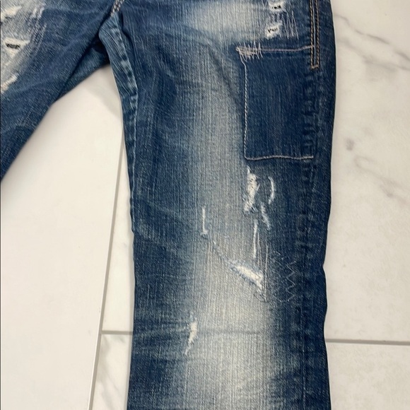 Distressed Silver Aiko skinny Mid Rise Medium Wash Jeans - Picture 10 of 12